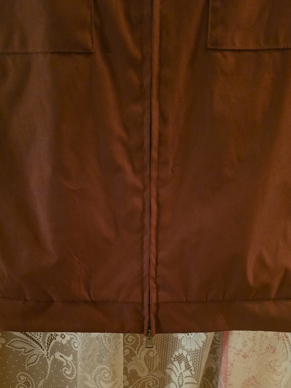 New Goodfellow Men's XXL Rust Brown Lightweight Utility Zip Jacket - Picture 3 of 9